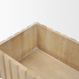 Strata Whitewash Fluted Wood Decorative Box Set - Ornate Home