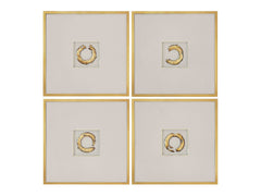 Stratford Natural/Gold Print - Ornate Home