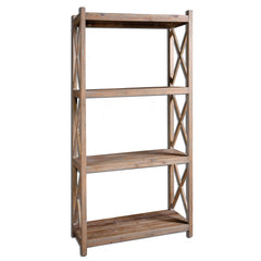 Stratford Woodtone Reclaimed Wood Etagere - Ornate Home