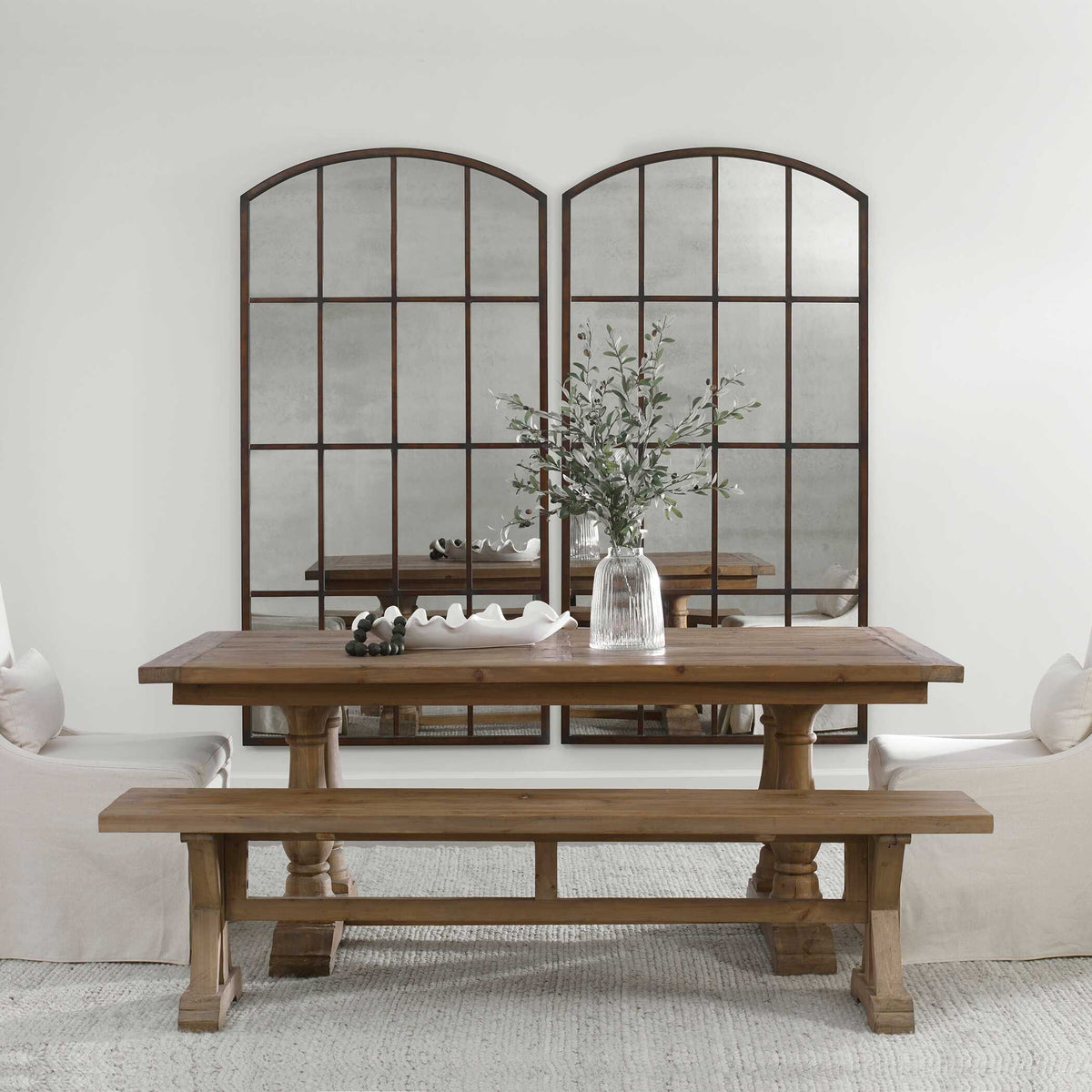 Stratford Woodtone Salvaged Wood Dining Table - Ornate Home