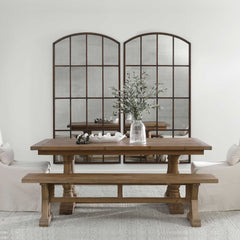 Stratford Woodtone Salvaged Wood Dining Table - Ornate Home