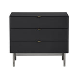 Stratton Black/Gray Three-Drawer Chest - Ornate Home