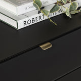 Stratton Black/Gray Three-Drawer Chest - Ornate Home