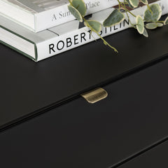 Stratton Black/Gray Three-Drawer Chest - Ornate Home