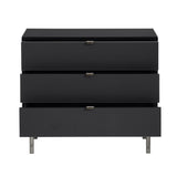 Stratton Black/Gray Three-Drawer Chest - Ornate Home