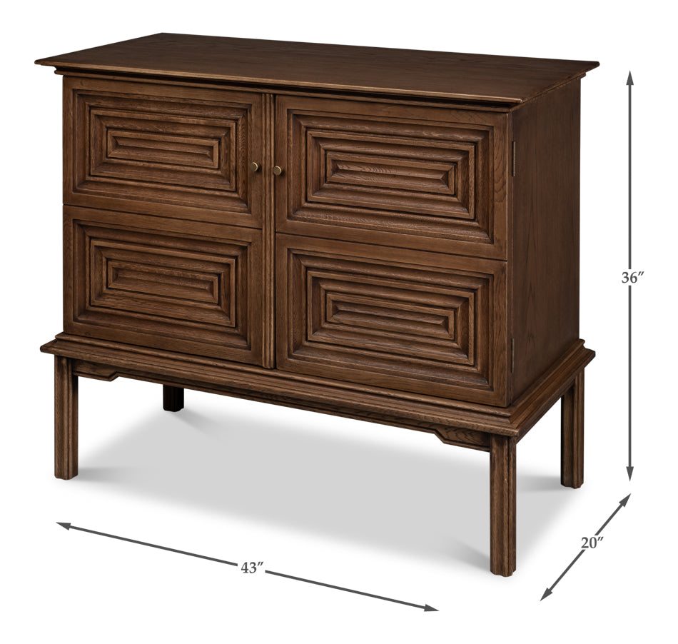 Stratton Tan Cabinet - Ornate Home
