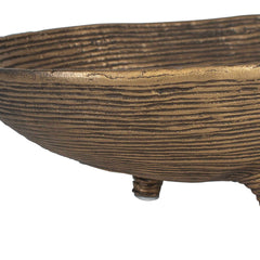 Stratum Brass Oval Bowls (Set of 2) - Ornate Home