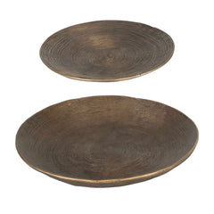 Stratum Brass Round Bowls (Set of 2) - Ornate Home
