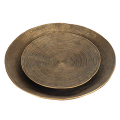Stratum Brass Round Bowls (Set of 2) - Ornate Home