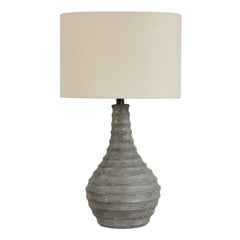 Stratum Gray Rustic Outdoor Table Lamp - Ornate Home