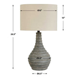 Stratum Gray Rustic Outdoor Table Lamp - Ornate Home