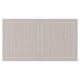 Stratum Polished Nickel/Fossil/Mist Dining Table - Ornate Home