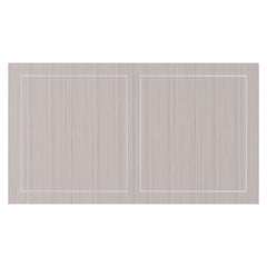 Stratum Polished Nickel/Fossil/Mist Dining Table - Ornate Home
