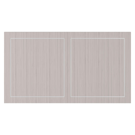 Stratum Polished Nickel/Fossil/Mist Dining Table - Ornate Home