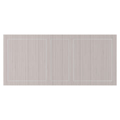 Stratum Polished Nickel/Fossil/Mist Dining Table - Ornate Home