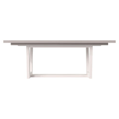 Stratum Polished Nickel/Fossil/Mist Dining Table - Ornate Home