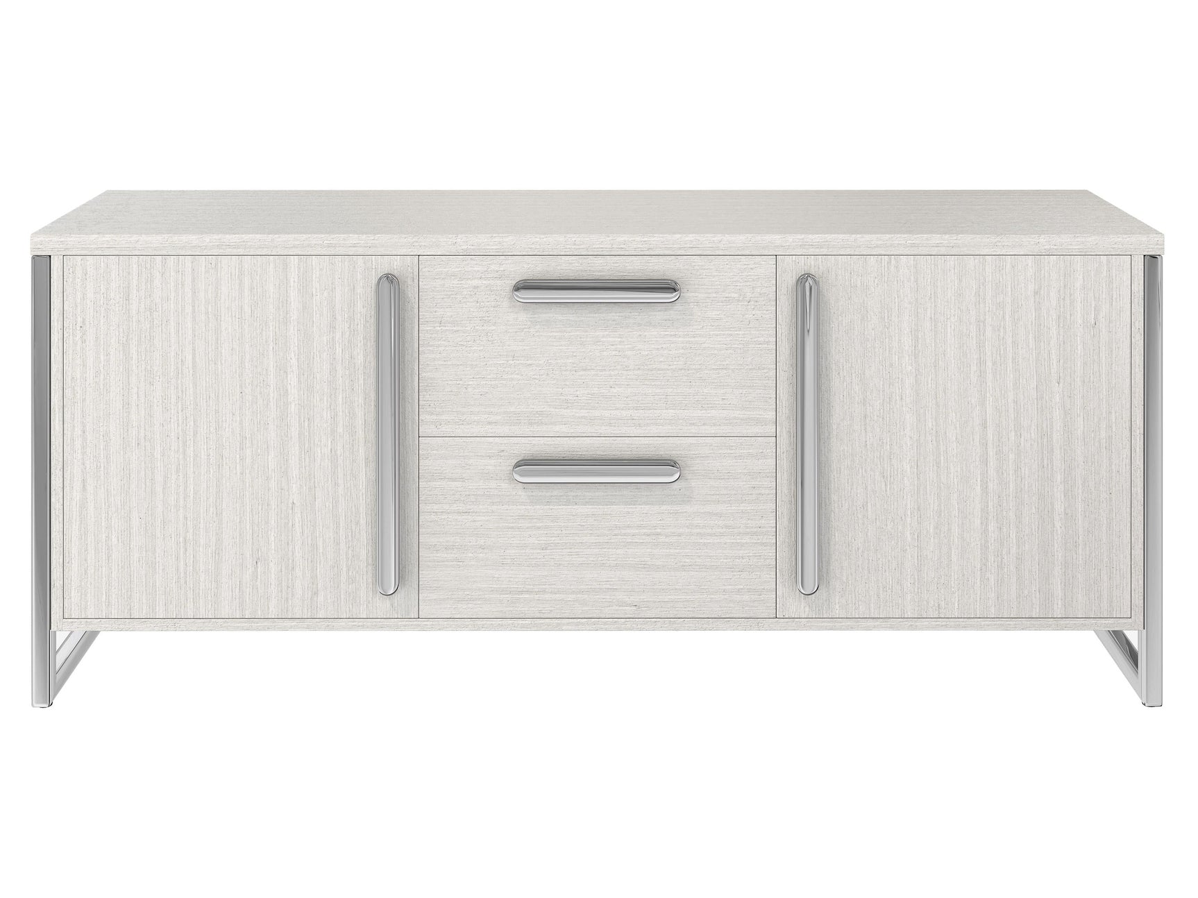 Stratum Polished Nickel/Mist Buffet - Ornate Home