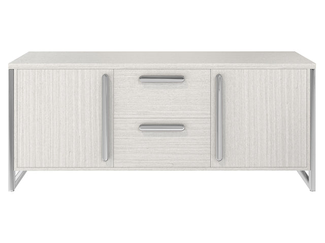 Stratum Polished Nickel/Mist Buffet - Ornate Home