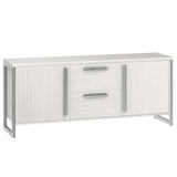 Stratum Polished Nickel/Mist Buffet - Ornate Home