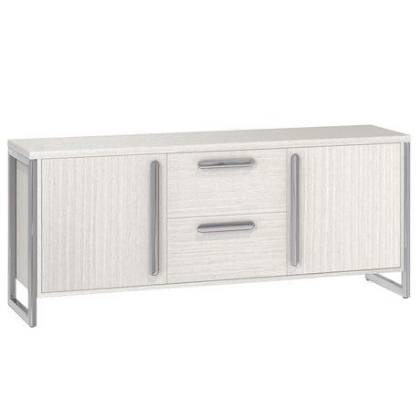 Stratum Polished Nickel/Mist Buffet - Ornate Home