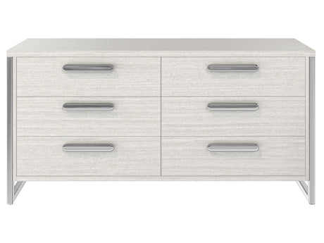 Stratum Polished Nickel/Mist Dresser - Ornate Home