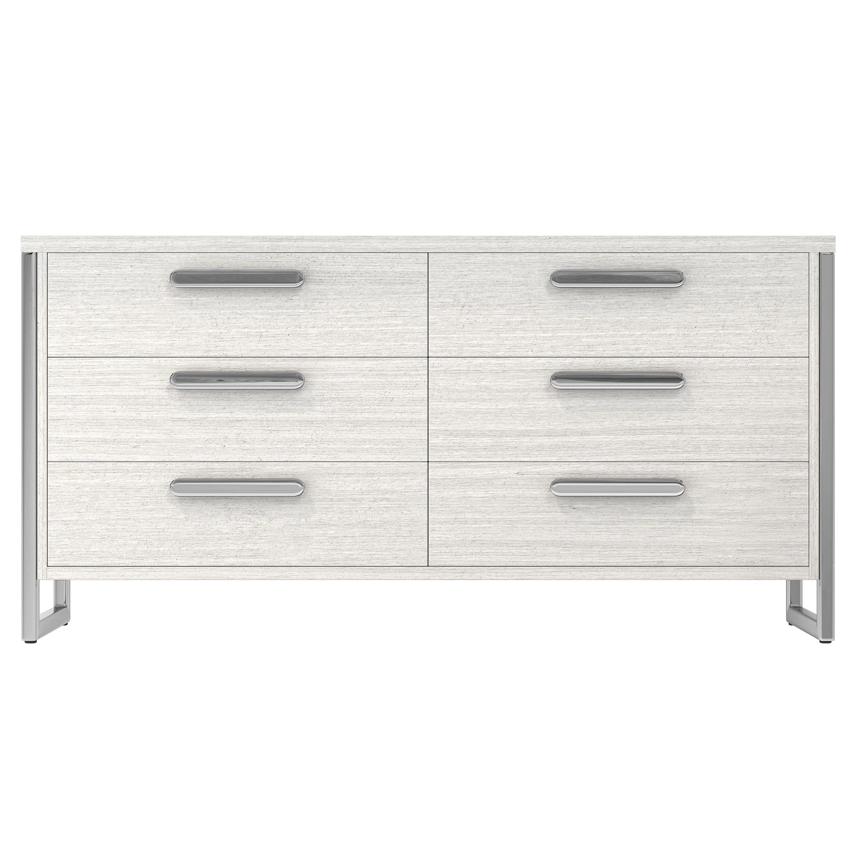 Stratum Polished Nickel/Mist Dresser - Ornate Home