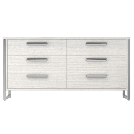 Stratum Polished Nickel/Mist Dresser - Ornate Home