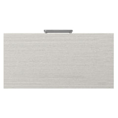 Stratum Polished Nickel/Mist Nightstand (38" W) - Ornate Home