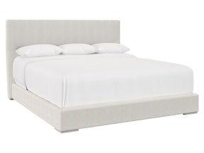 Stratum White/Cream California King Panel Bed - Ornate Home