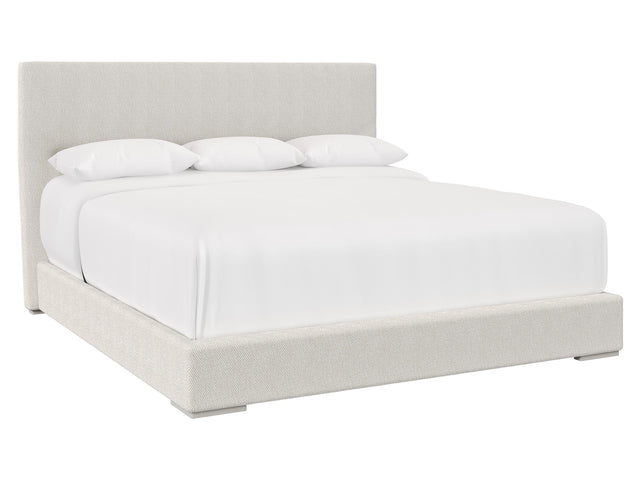 Stratum White/Cream California King Panel Bed - Ornate Home