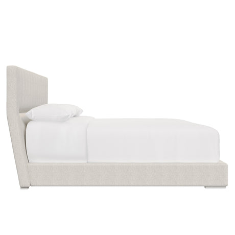 Stratum White/Cream California King Panel Bed - Ornate Home