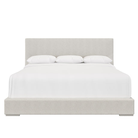 Stratum White/Cream Panel King Bed - Ornate Home