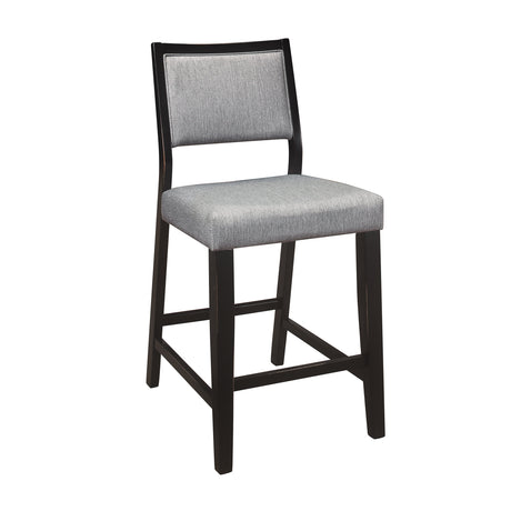 Stratus Black Counter Height Chair (Set of 2) - Ornate Home