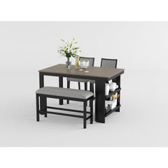 Stratus Black Counter Height Chair (Set of 2) - Ornate Home