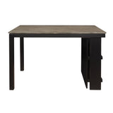 Stratus Gray/Black Counter Height Table - Ornate Home