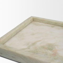 Stratus Gray Marble Square Decorative Tray