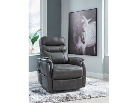 Strawbill Shadow Power Lift Recliner - Ornate Home