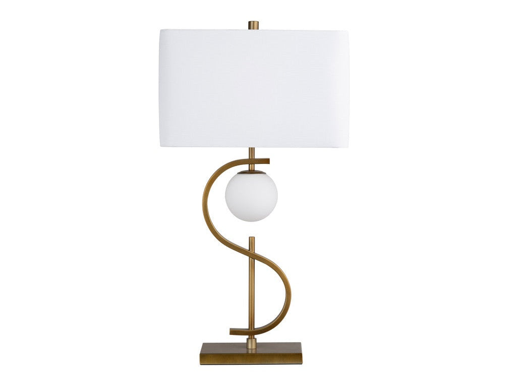 Streeter Gold/White Table Lamp - Ornate Home