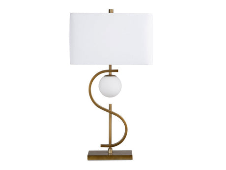 Streeter Gold/White Table Lamp - Ornate Home