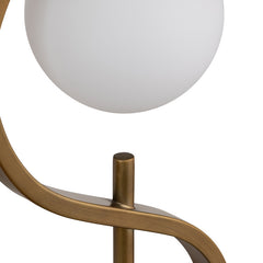 Streeter Gold/White Table Lamp - Ornate Home