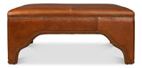 Streetman Havana Brown Cocktail Ottoman - Ornate Home