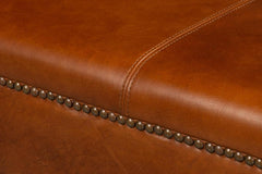 Streetman Havana Brown Cocktail Ottoman - Ornate Home