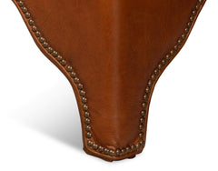 Streetman Havana Brown Cocktail Ottoman - Ornate Home