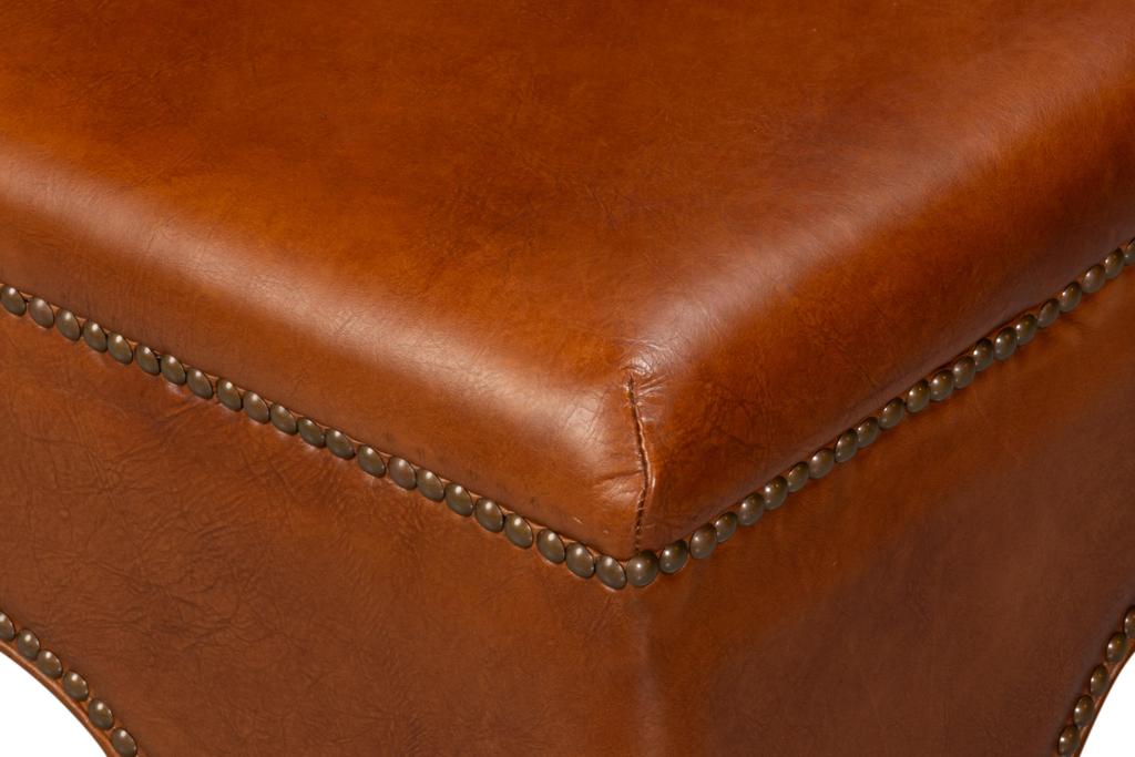 Streetman Havana Brown Cocktail Ottoman - Ornate Home