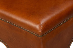 Streetman Havana Brown Cocktail Ottoman - Ornate Home