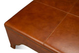 Streetman Havana Brown Cocktail Ottoman - Ornate Home