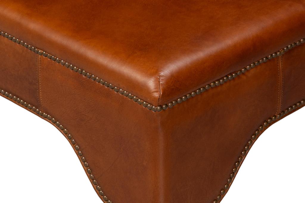 Streetman Havana Brown Cocktail Ottoman - Ornate Home