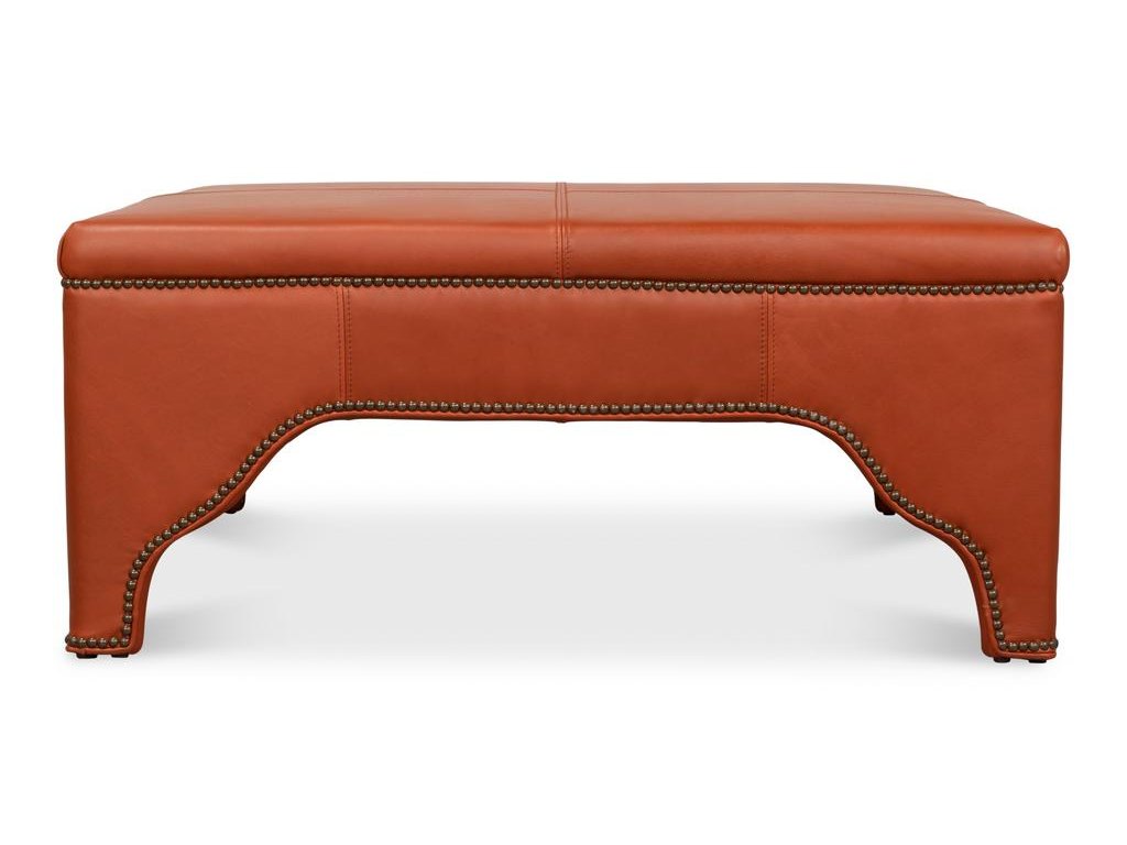 Streetman Hermes Brown Cocktail Ottoman - Ornate Home
