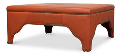 Streetman Hermes Brown Cocktail Ottoman - Ornate Home