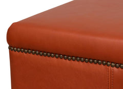 Streetman Hermes Brown Cocktail Ottoman - Ornate Home